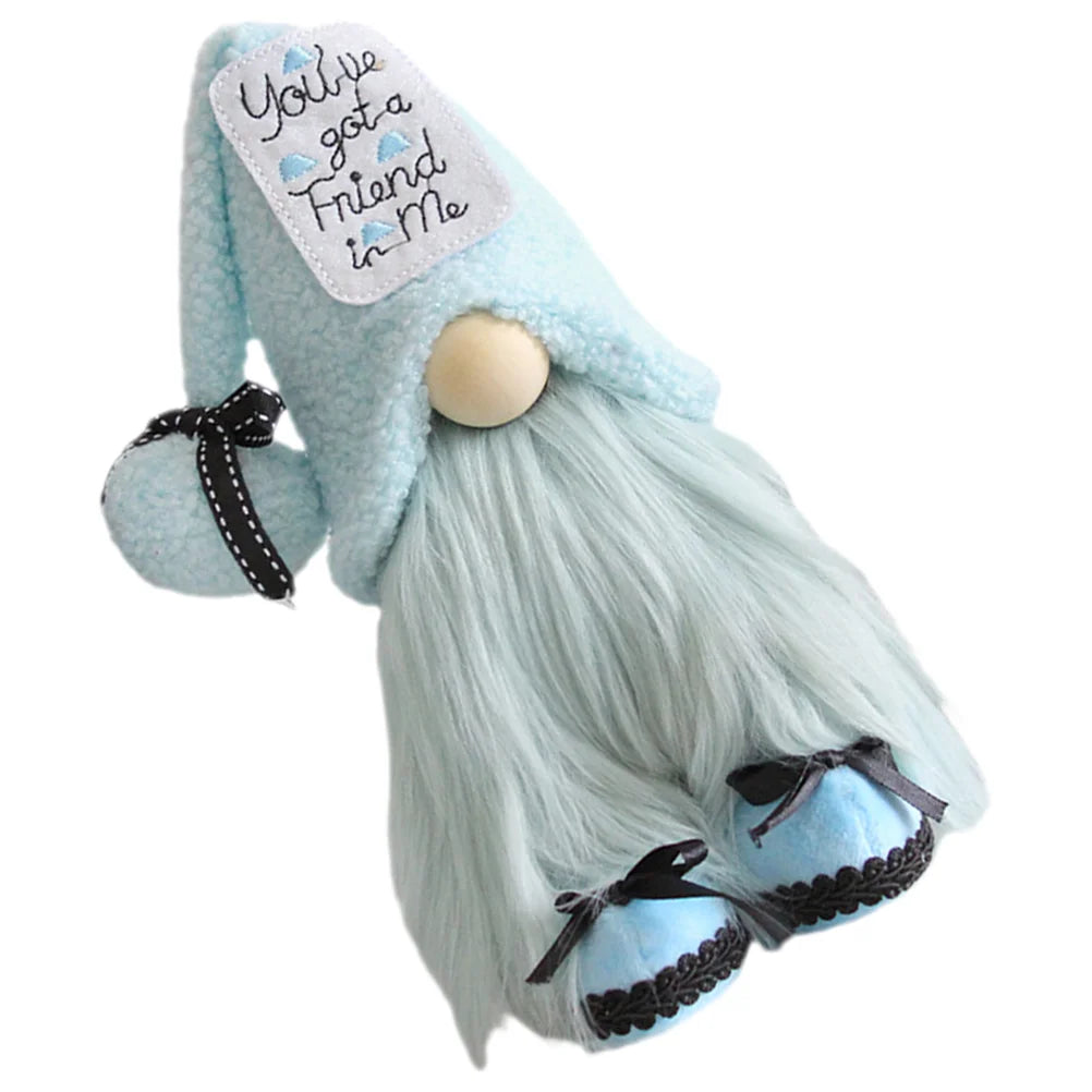 Christmas Beach Gnomes Plush Blue Gnomes Swedish Tomtes Gnome Doll Farmhouse Scandinavian Figurine Elf Dwarf Ornament Christmas