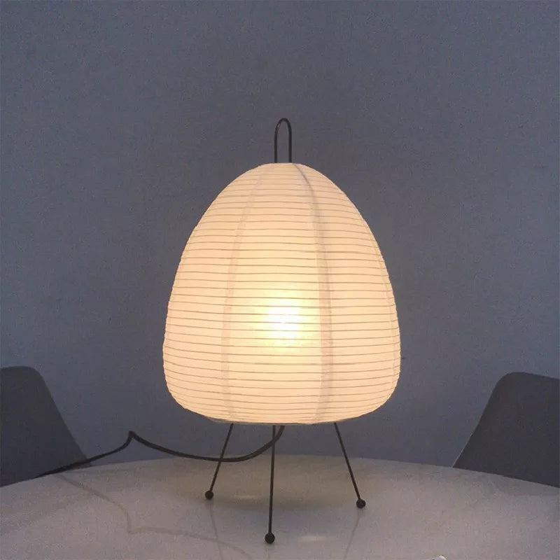 Japanese Rice Paper Lantern LED Table Lamp Home Decor Desktop Tripod Floor  Lamp