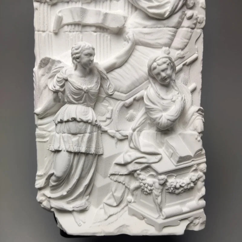 Nordic Retro Relief Art Ornaments Plaster Figure Desktop Decor Statue Modern Sculpture Decoration Living Room Table Figurines