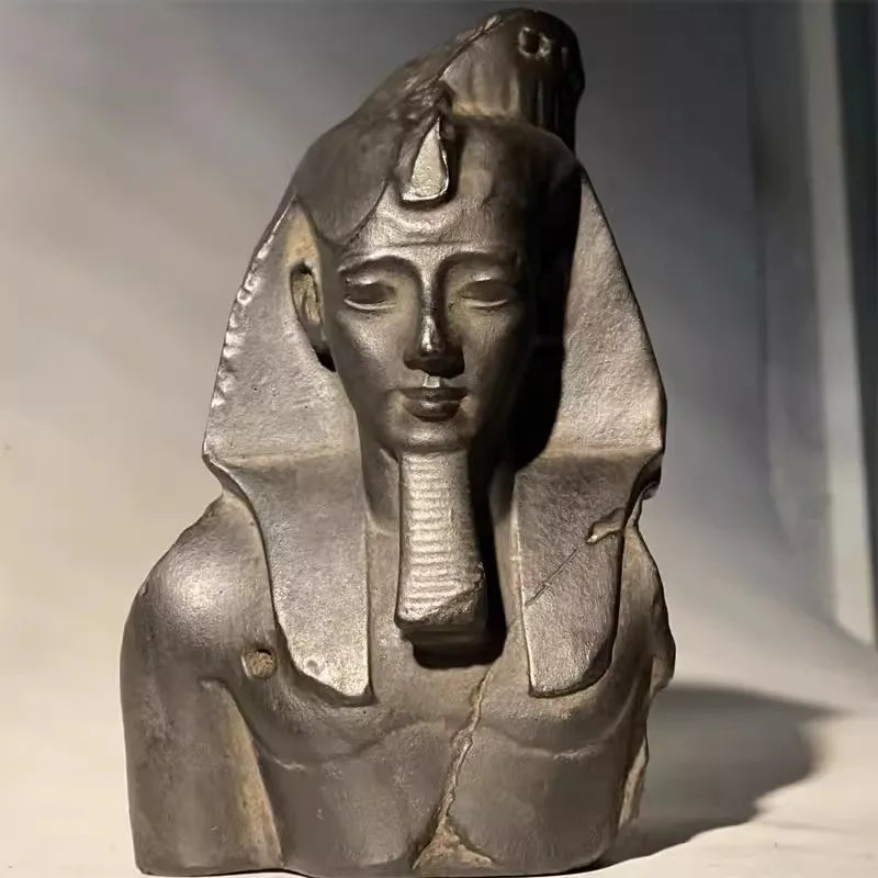Reproduction of The Egyptian Museum Statue Ramses Ii Bust Refined Modern Home Decoration Accessories Art Figurine Decoration
