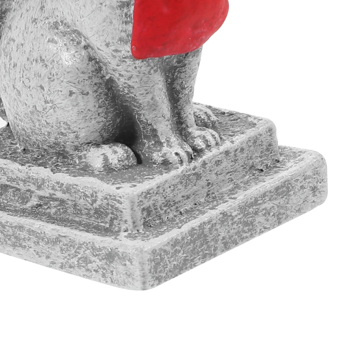 Inari Shrine Sacred Foxes Miniature Resin Japanese Fox Statue Kitsune Fox Cake Topper Fairy Garden Moss Landscape Diy Crafts