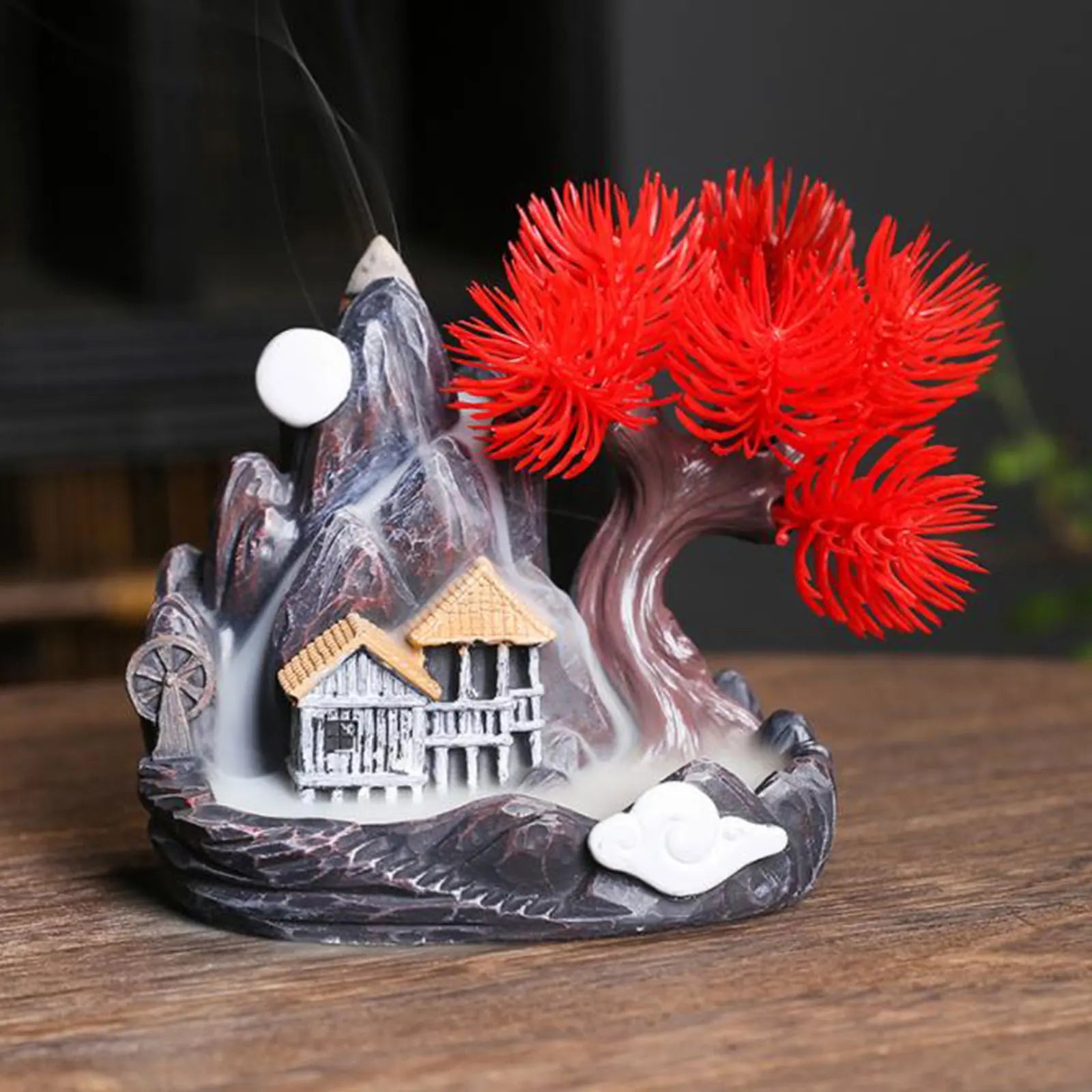 Chinese Incense Burner Ceramic Incense Bowl Indoor Buddhist Home Decor  Tearoom