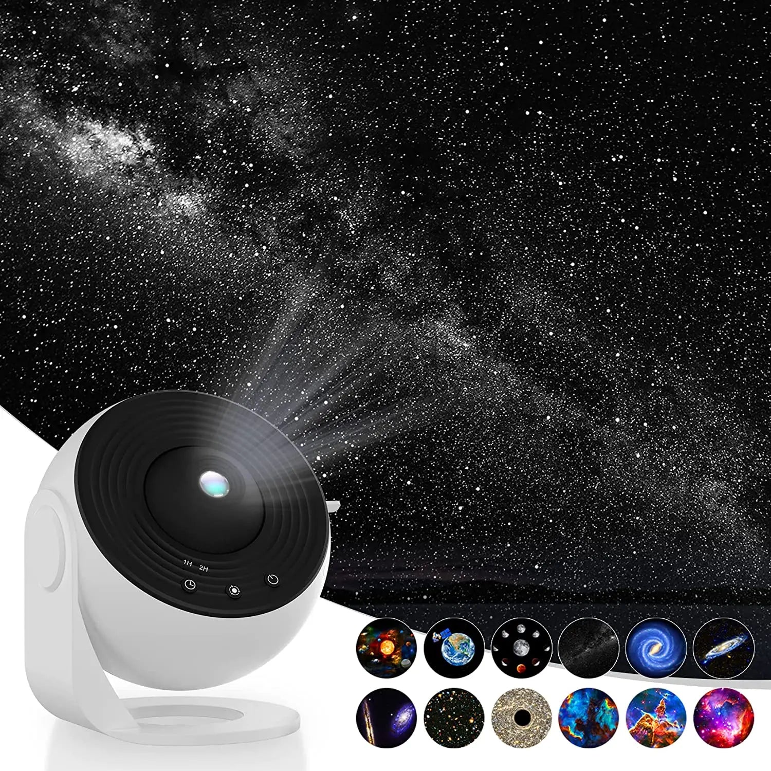 8 in 1 Planetarium Star Projector 360° Adjustable Galaxy Projector Night  Light Planets LED Lamp for Kids Gift Bedroom Home Decor
