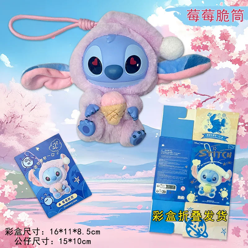 Copy Disney Stitch Eat Something Before Sleep Series Vinyl Blind Box Kawaii Stitch Figure Blind Box Desk Decor Ornament Gift