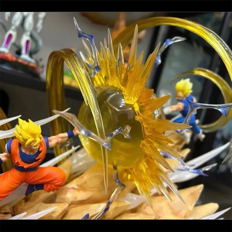 18cm Dragon Ball Z Figure Goku Vs Majin Vegeta  Action Figurine Super Saiyan 2 Game Children Toys Anime Decoartion Son Goku Gift