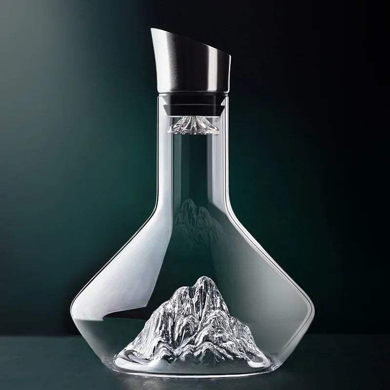 1500ml Iceberg Decanter Creative Lead-free Crystal Material Luxury High-end Home Red Wine Wines Distributor Decanter Wine Pot