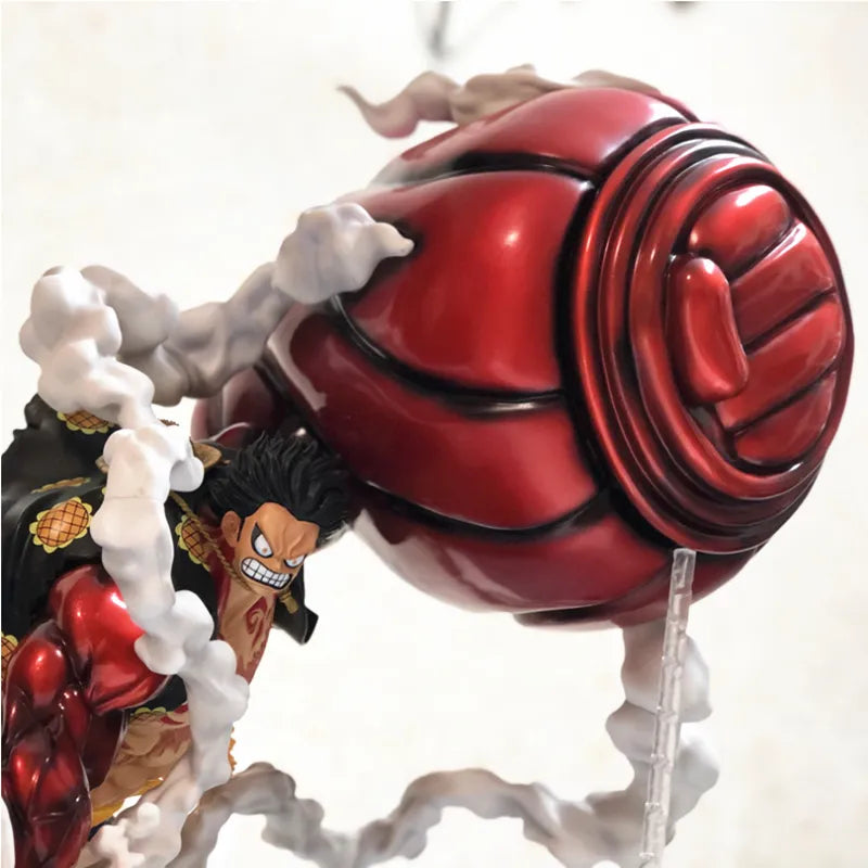 23-28CM Hot New One Piece Gear Fourth Luffy Figure Snake Man Luffy Monkey D Luffy Figurine Gear 4 luffy Statue Collection Toy