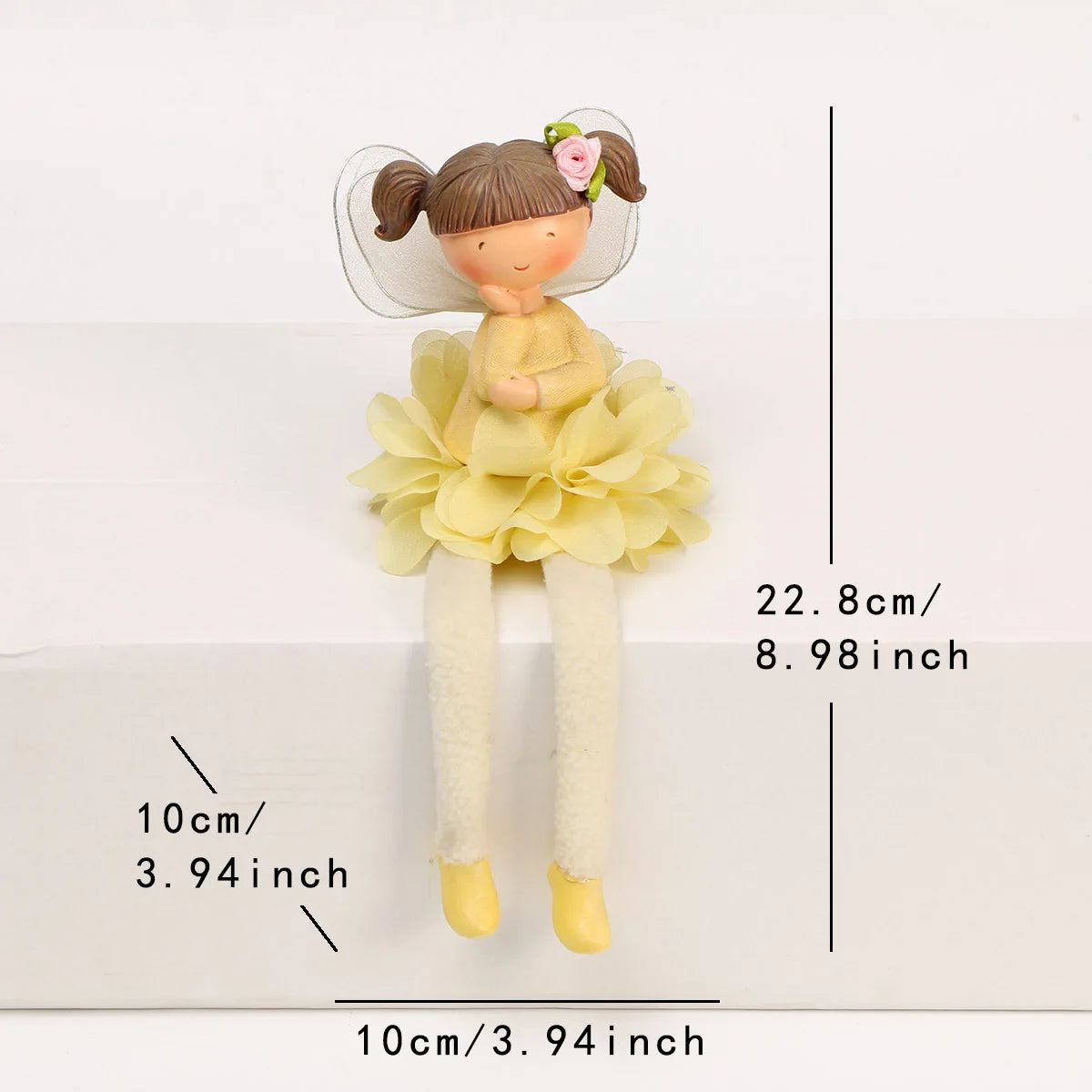 1 pc Little Angel Elf Muppet Flower Fairy Angel Ornament Doll, Anime Cartoon Cloth Decorations, For Home Living Room Office