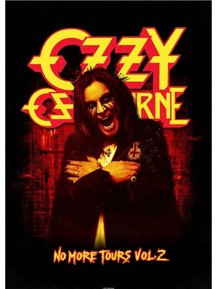 Retro Heavy Metal Band Rock Ozzy Osbourne Band Poster Canvas Painting Wall Art HD Pictures Print For Home Family Bedroom Decor
