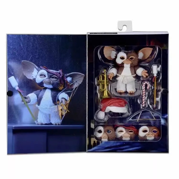 Neca Gremlins Anime Figure Christmas Version Kawaii Monster Action Figurine Movie Little Monster Gizmo Statue Birthday Gift Toys