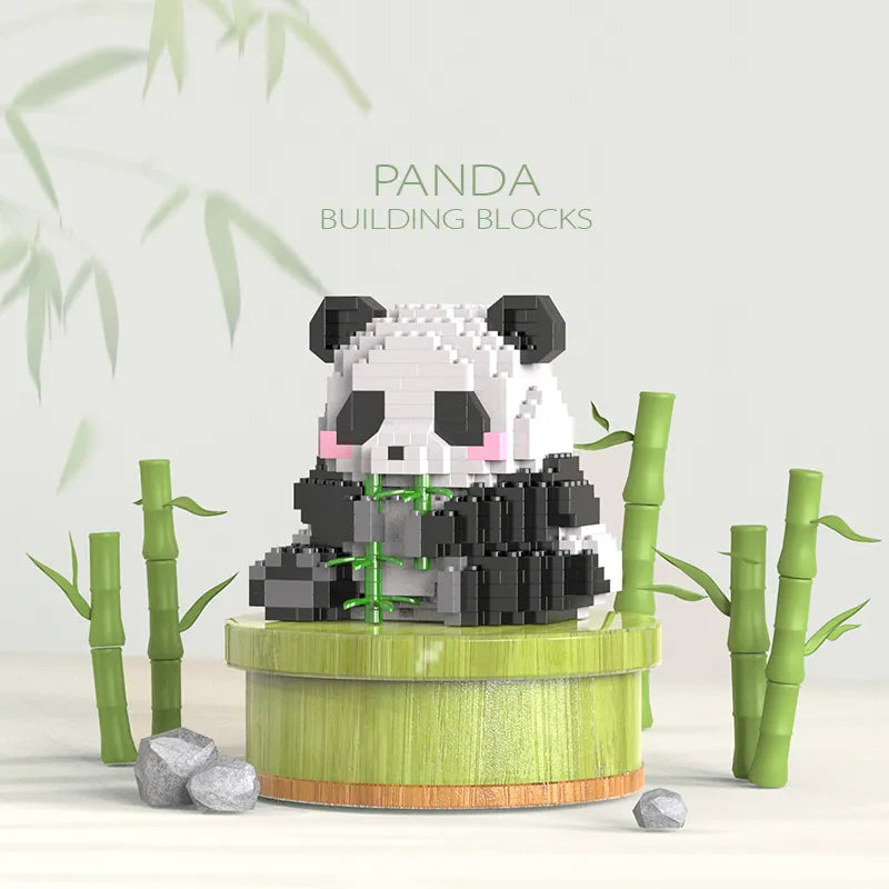 Panda Figur Bausteine Modell LNO Micro-Bricks