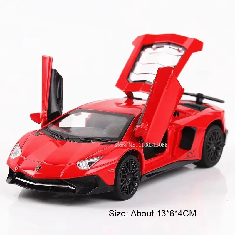 1:32 Lambor V12 LP740 Toys Model Cars Alloy Diecast Vehicles Models with Light Sound Super Sport Car Toy Children Birthday Gifts