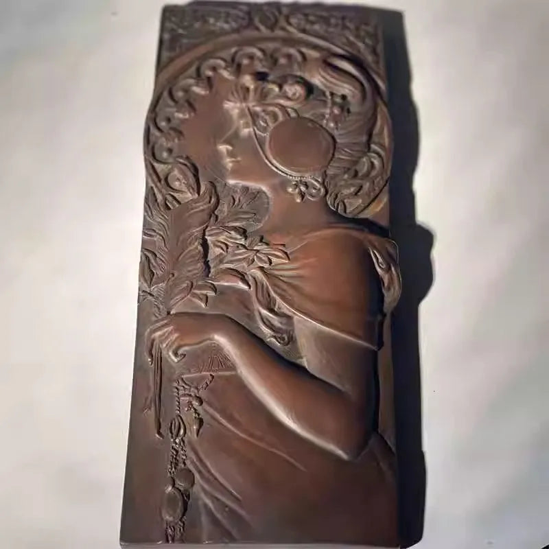 European Decorative Ornament Synthetic Stone Crafts Desk Ornament Home Relief Study Room Statue Collectible Modern Art Sculpture