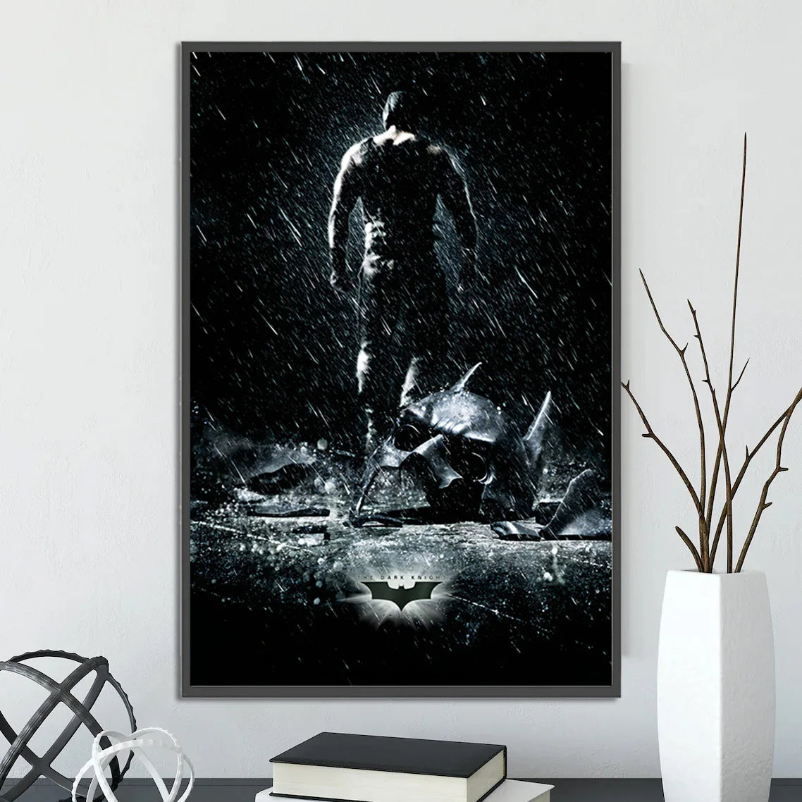 The Dark Knight Rises Self-adhesive Batman Poster Figures Home Decoration Painting Wall Art Bedroom Decor Movie Wallpaper Gift