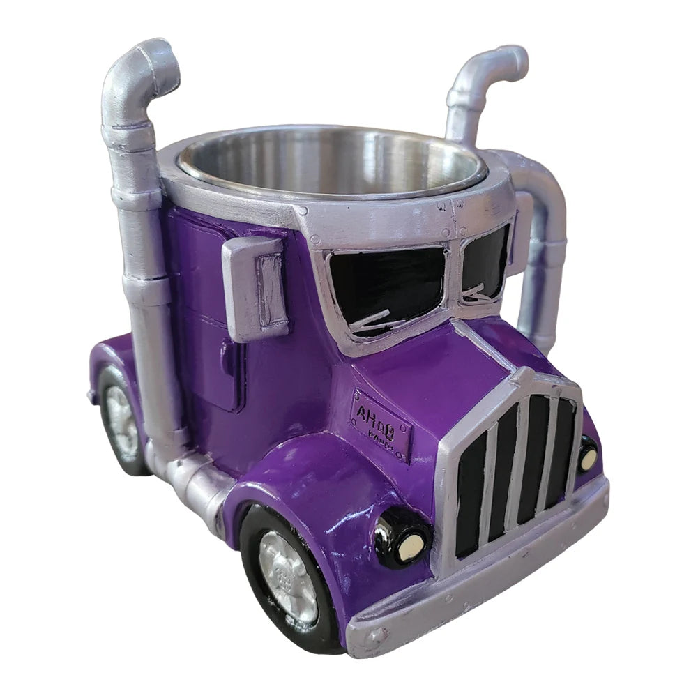 Beetle Car Coffee Mug Funny Semi Truck Heat Resist Coffee Cup Resin Creative Tea Cups Handmade Unique Drinkware for Home Kitchen