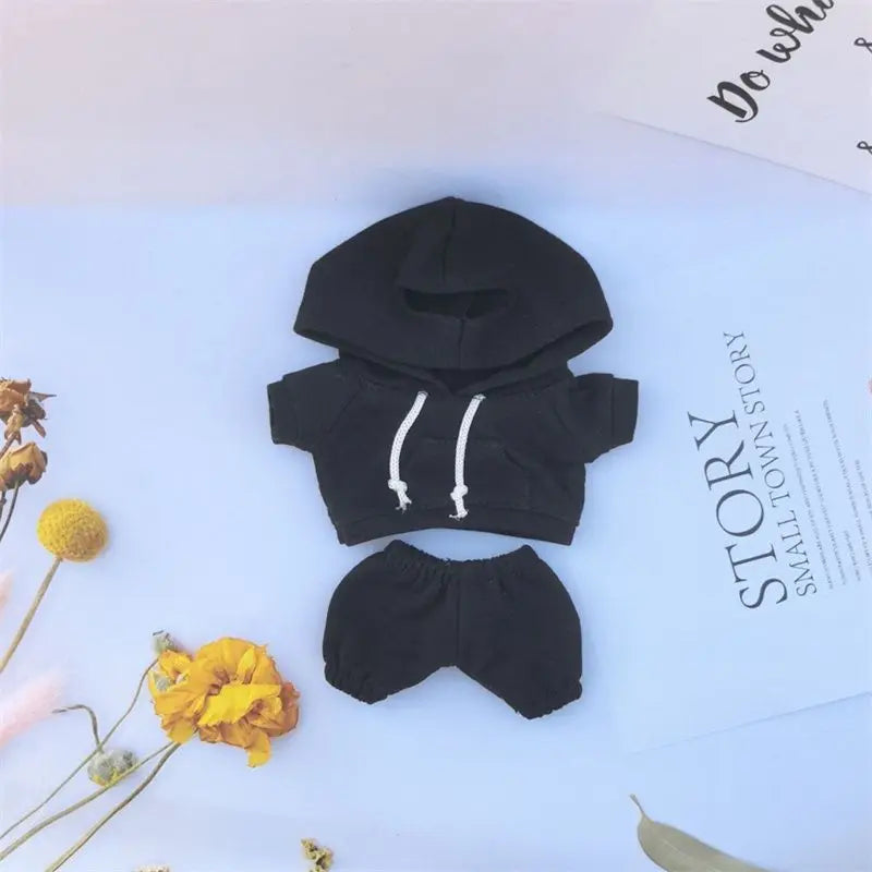 Lafufu Casual Sweatsuit Set - Comfy Lafufu Clothes for 15/17cm Dolls Featuring Ribbed Hem Details