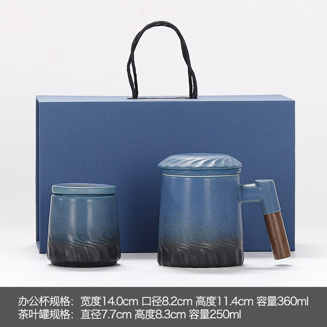 蓋付きのセラミックティーマグウォーター分離フィルターカップ