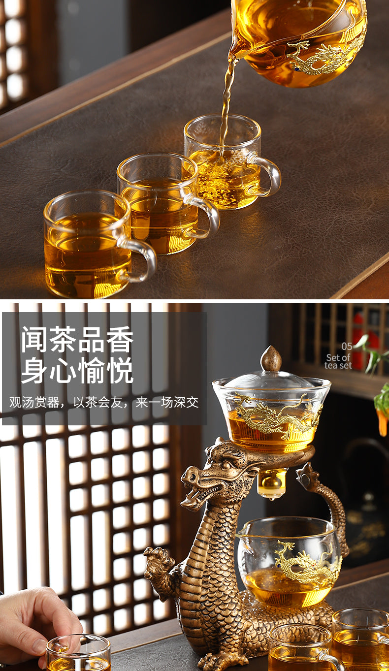 Oriental Dragon Teapot Set | Magnetisk teprodusent