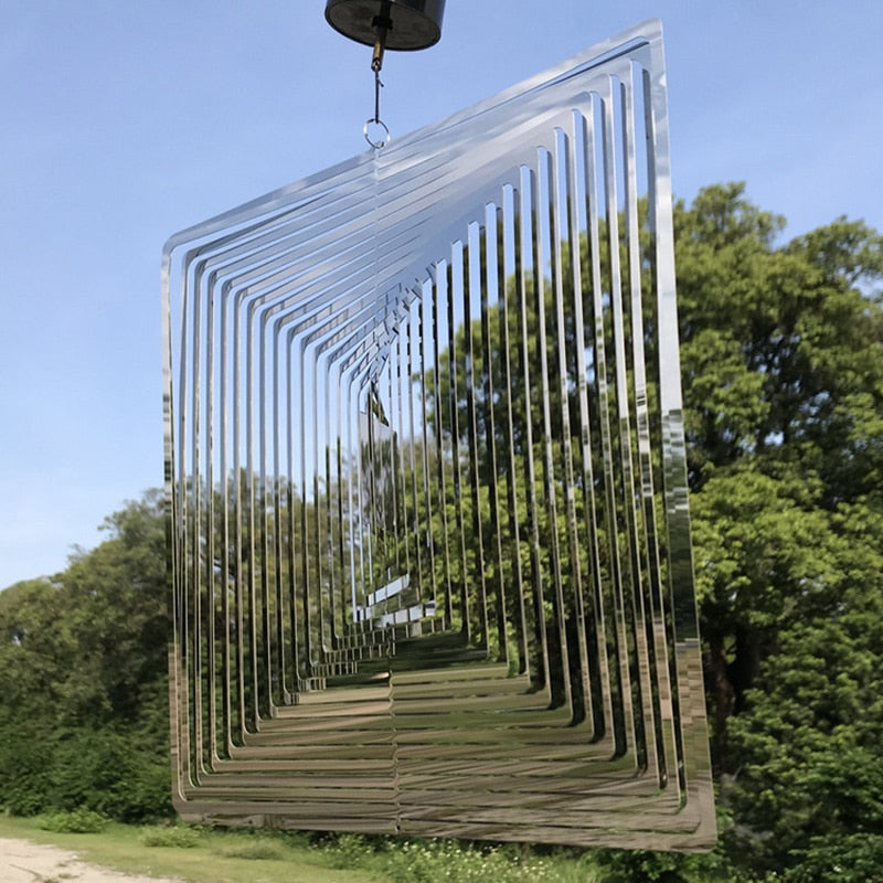 四角い風が屋外庭園の金属吊り下げ装飾北欧のホームペンダント風水風ベルカリヨン美学装飾
