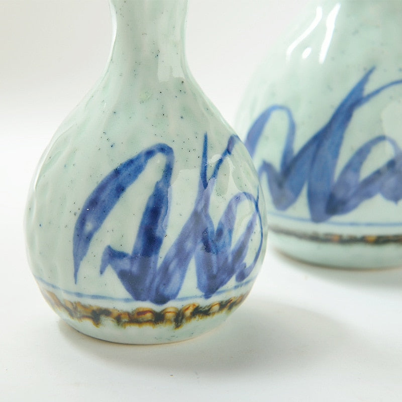 Jepun dan Korea kreatif cawan cawan cawan minuman keras celadon celadon celadon set wain seramik dispenser sake set