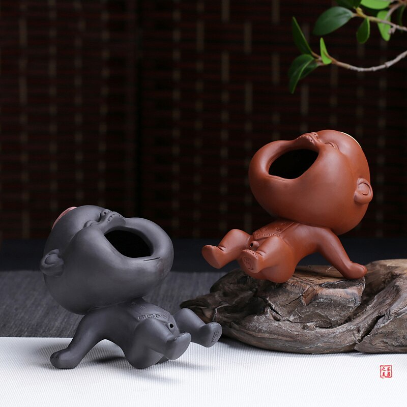 Чай с фиолетовым песком, украшение для домашних животных, бутик, может поднимать брызги воды, мочевой детский креативный чай ручной работы, чтобы играть с детским чаем