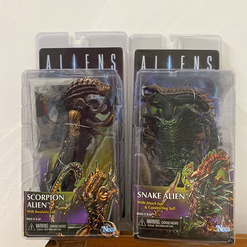 NECA ALIEN לעומת טורף איור עקרב עקרב נחש ALIEN 18 ס"מ 13 סמ"ר אפונה קנר קנר איור דגם דגם צעצוע מתנה