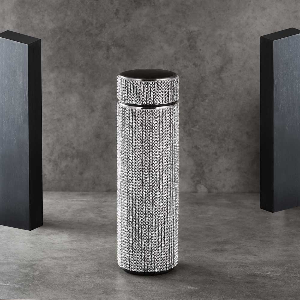 スマートスクリーンでラインストーンで覆われた吸着ボトル