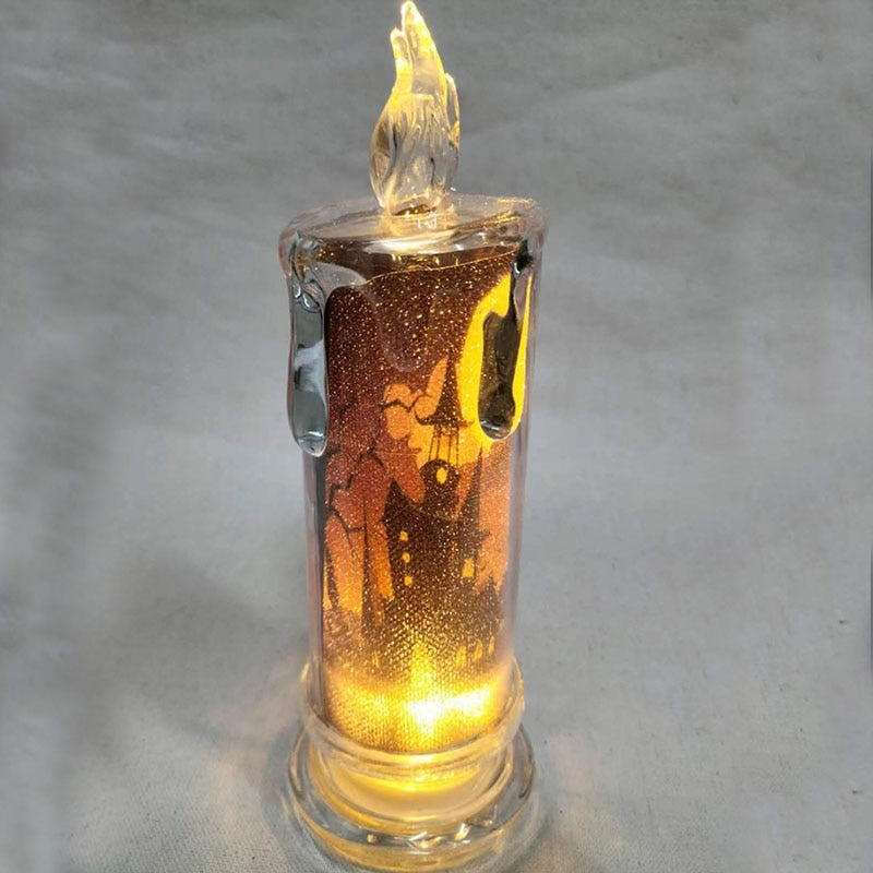 할로윈 눈물 LED 캔들 램프 유령 페스티벌 파티 DIY 호박 박쥐 마녀 해피 할로윈 날 장식 20223