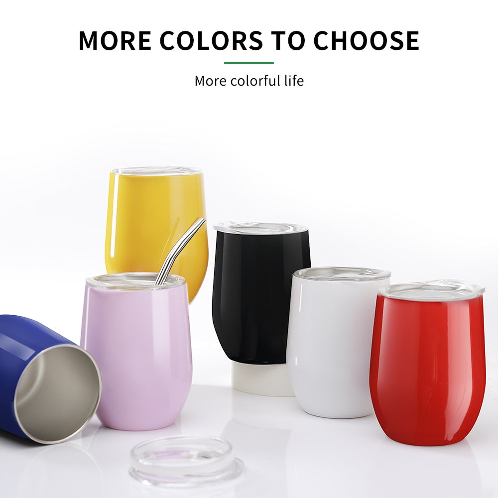 يربا ماتي كوب شاي 304 كوب من الفولاذ المقاوم للصدأ مع غطاء مقاوم للحرارة كوب شاي محمول مع القش وفرشاة زجاجة تُرمُس الماء