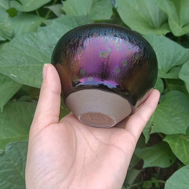 Jian Zhan horno cambia la taza de té tenmoku de té gloriosa cambia de té