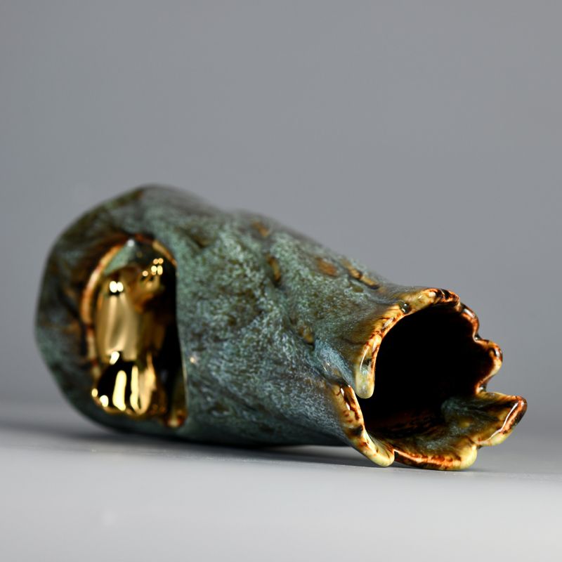 Hjemindretning Keramisk vase hydroponisk tørret blomsterbuket stor diameter vase blomsterarrangement stue dekoration vase