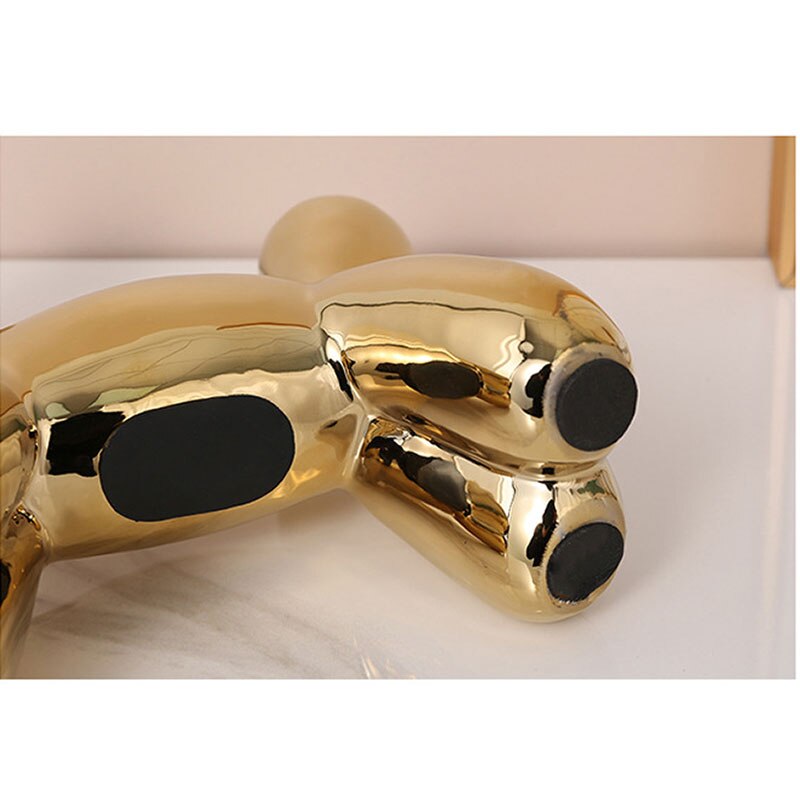 Nordisk stil Keramisk håndverk Ballonghund Piggie Bank Hjem dekorasjon Inngang Stue TV -skap Ornament Barnas gave