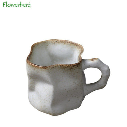 Taza de cerámica retorcida taza de café nicho de forma especial taza de té especial tazas creativas de cerámica gruesa colorida tazas de café tazas