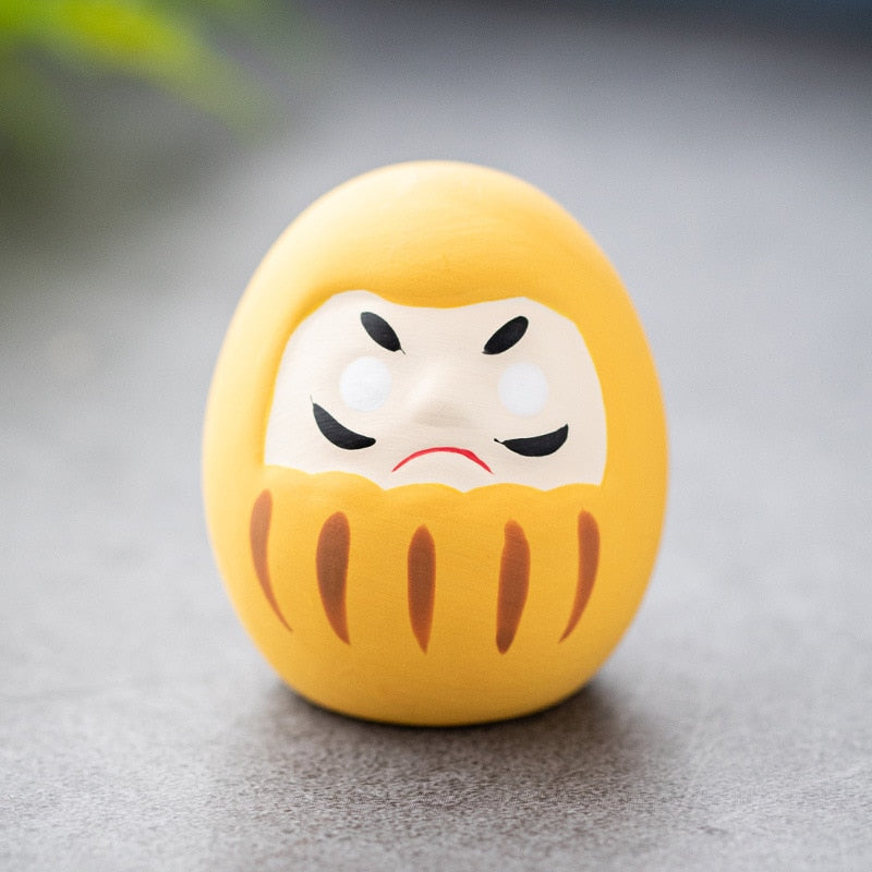 Kerajinan Daruma Keramik Jepang Kerajinan Keberuntungan Pesona Keberuntungan Ornamen Lansekap Dekorasi Rumah Miniatur Aksesoris Hadiah Desk