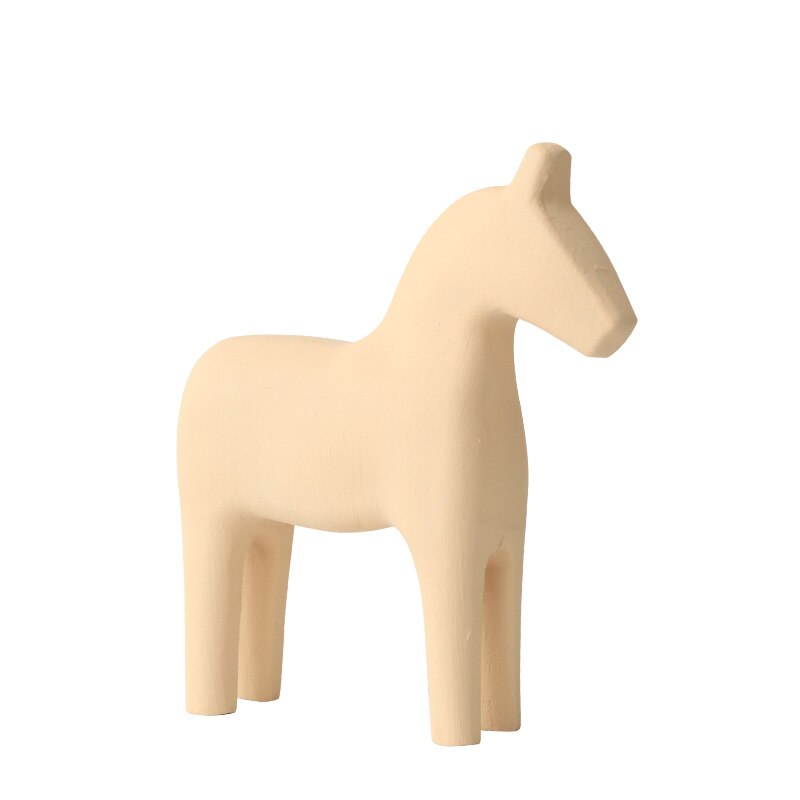 Morandi houten paarden sculptuur bruiloft decoratie huisdecoratie ambachten kinderspeelgoed beelden voor decoratie
