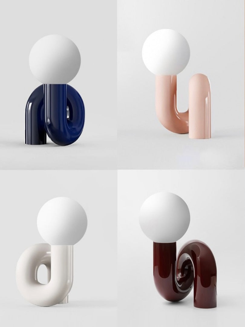 مصباح طاولة بتصميم حديث لغرفة النوم، ديكور مدخل السرير، طاولة القهوة، مكتب جانبي، كرة زجاجية، ديكور داخلي للمنزل