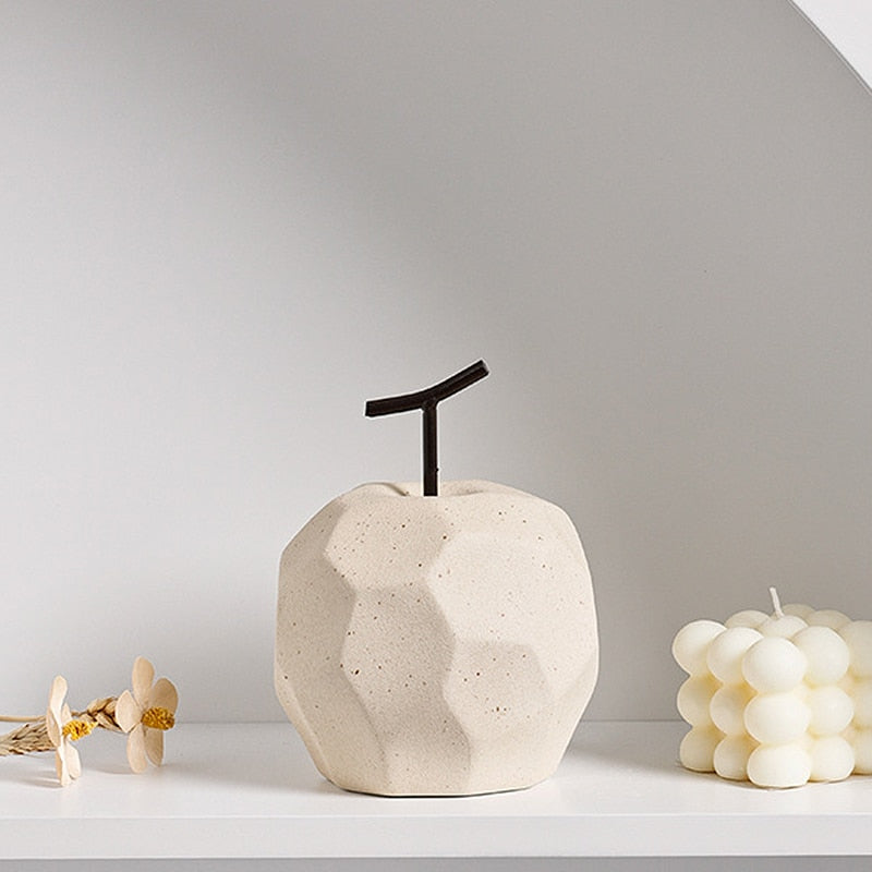 NUEVA INS Ceramic Decoración de pera de manzana Sala de estar simple Gabinete de televisión Descripción de la oficina Decoración del hogar Decoración de frutos