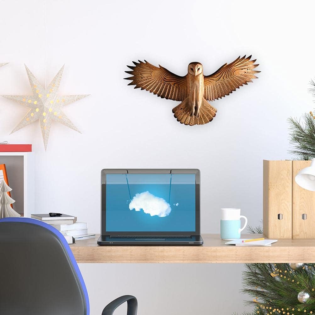 Ugle skulptur veggkunst harpiks håndverk stue utendørs hage kontor hjem dekorasjon vivid ugle håndverk hjem vegg diy dekorasjon