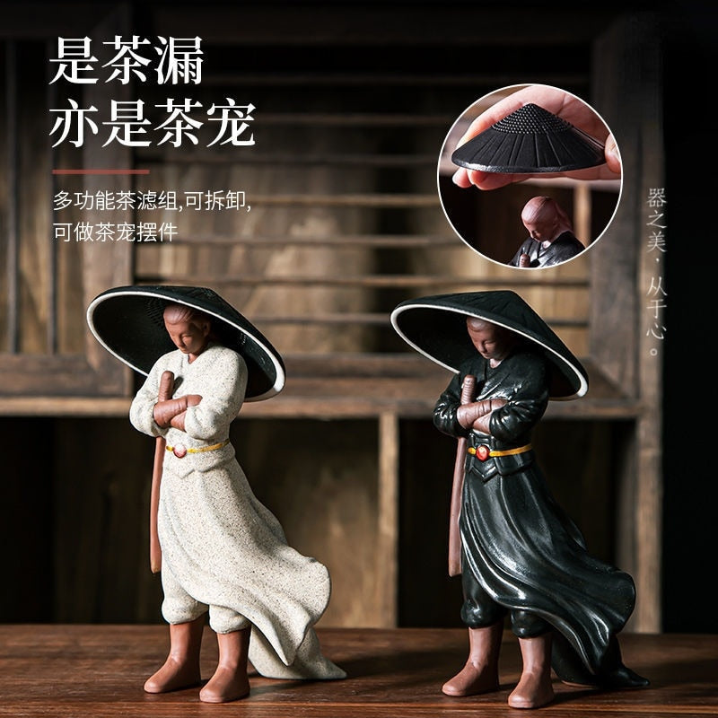 פילטר תה עפרות גולמיות סגול חול חיית מחמד ג'יאנגגו שולחן שולחן שולחן תה קישוט תה תה תה טקס תה תה משחק