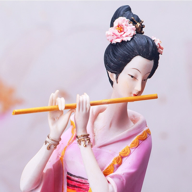 الكلاسيكية الصينية السيدات الراتنج الديكور الإبداعي غرفة نوم دراسة غرفة المعيشة المنزل الحرف ديكور المنزل