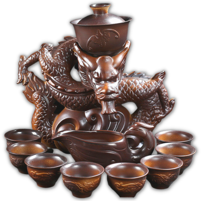 Oriental Dragon TeaPot | Chinese Vintage Tea Set | Antique Tea Set for adults