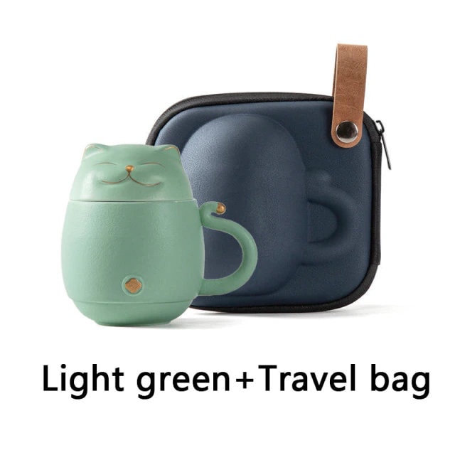 Cute Cat Tea mug Ceramic with Infuser