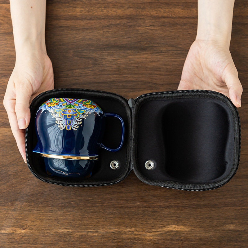 Запретный городский кошачий чашка с керамикой крышки