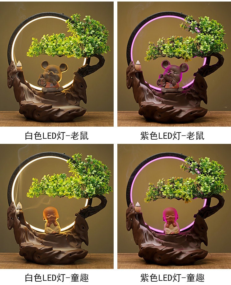 創造的な中国の逆流香みバーナー装飾の夜の光