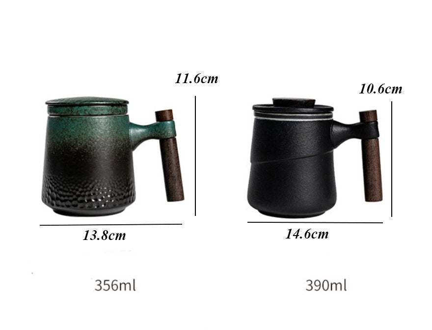 Japanese Ceramic Tea Cup with Infuser Tea Cup With Lid
