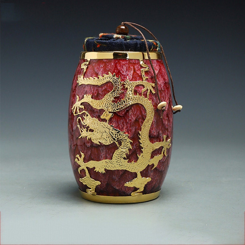 Jianzhan Gold Inlaid TeaCaddy Sealed Storage Coffeeキャニスター-KungFuティーセットキッチンタンクストレージタンクティーセットアクセサリー