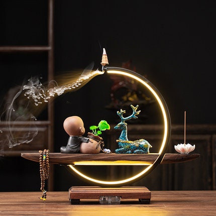 ブッダホームデコレーションエルクウォーターフォールバックフローセンスバーナー