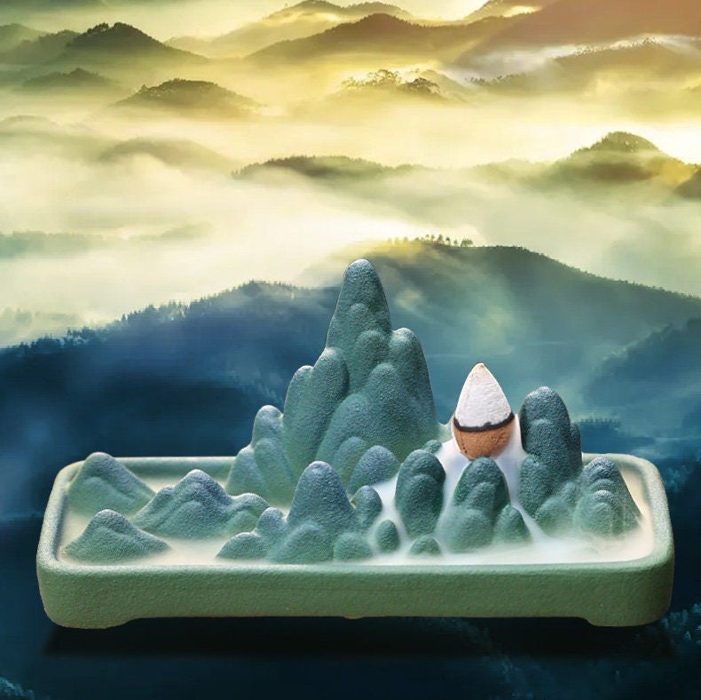 コーンとスティック用のセラミックバックフロー香み物