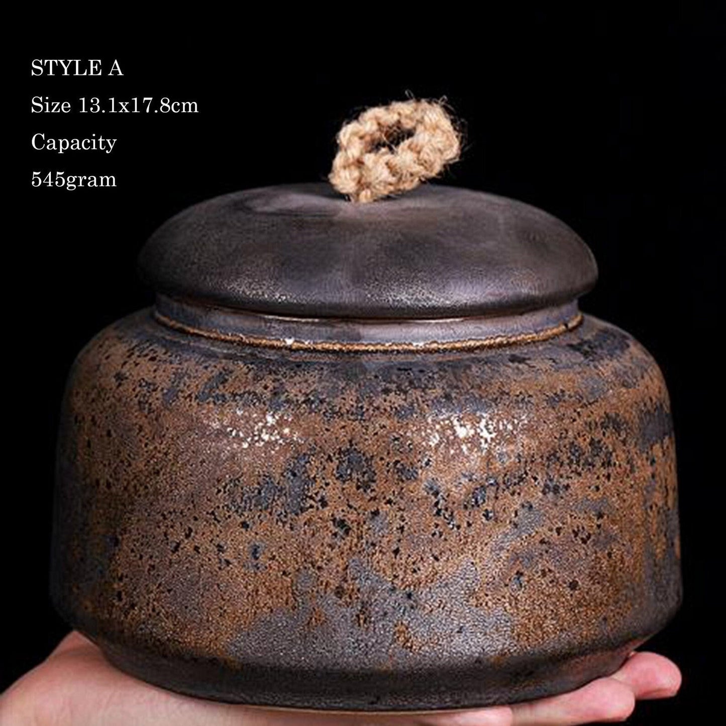 レトロな金色の密封された家庭用防湿茶缶