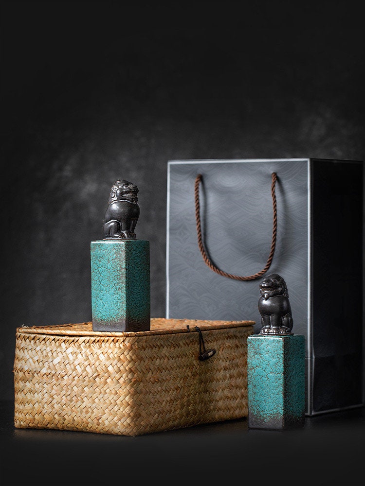 セラミックティーキャディーシールされた小さなストレージ家庭シールの装飾